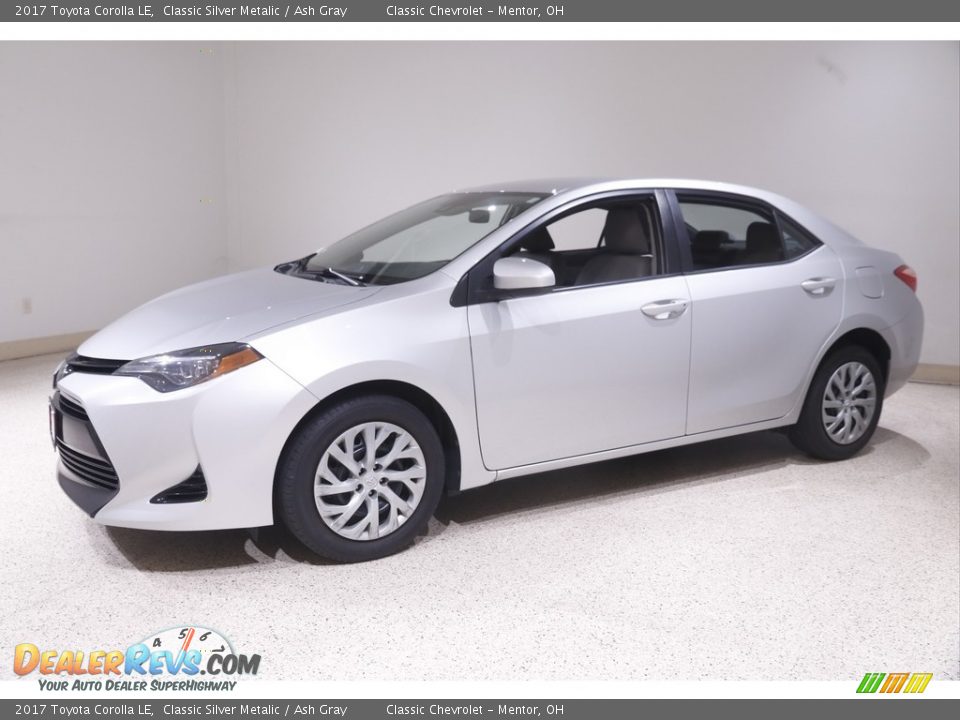 2017 Toyota Corolla LE Classic Silver Metalic / Ash Gray Photo #3