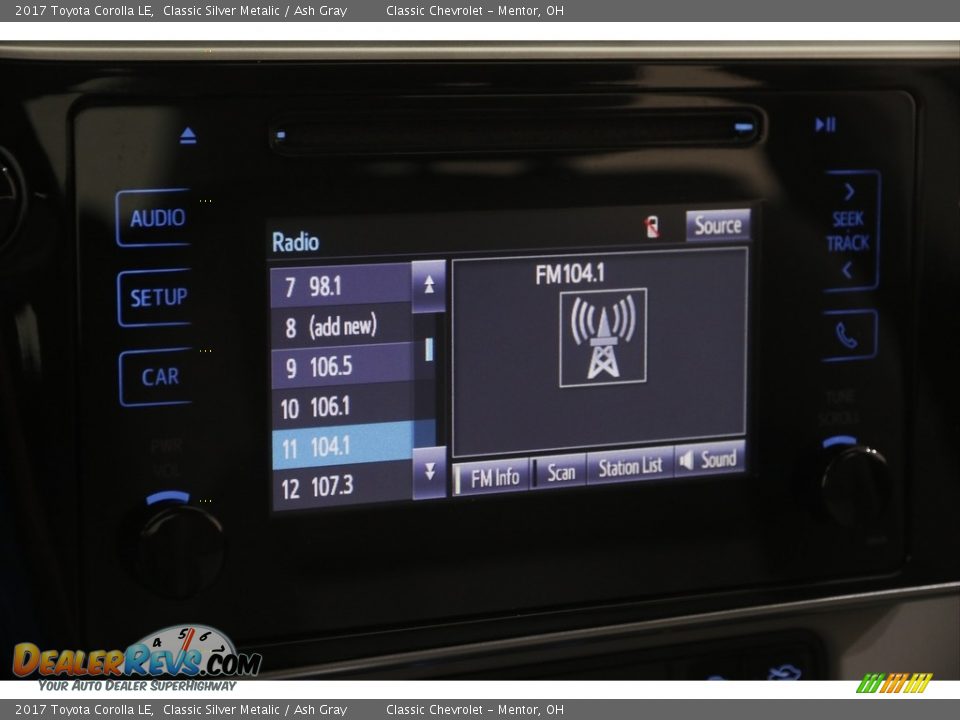 2017 Toyota Corolla LE Classic Silver Metalic / Ash Gray Photo #10