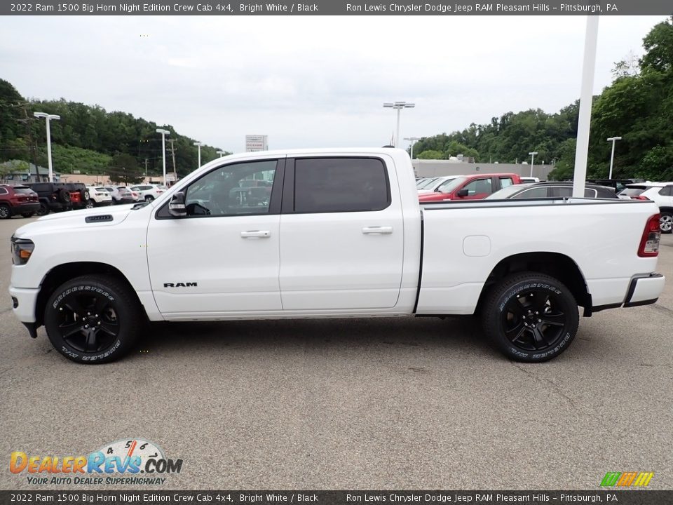 2022 Ram 1500 Big Horn Night Edition Crew Cab 4x4 Bright White / Black Photo #2