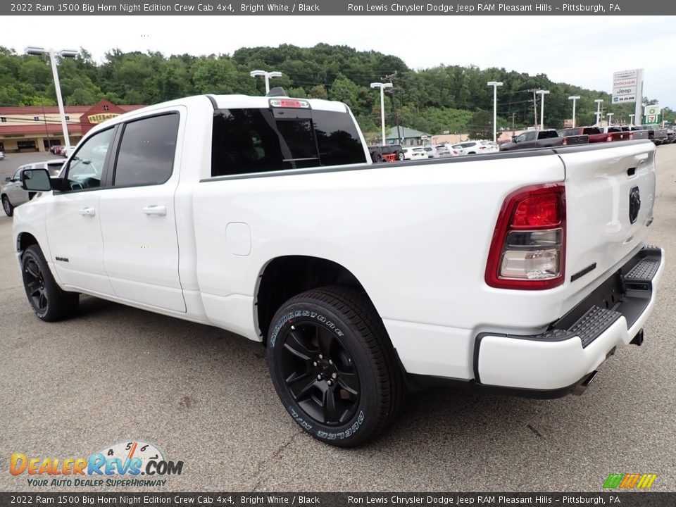 2022 Ram 1500 Big Horn Night Edition Crew Cab 4x4 Bright White / Black Photo #3