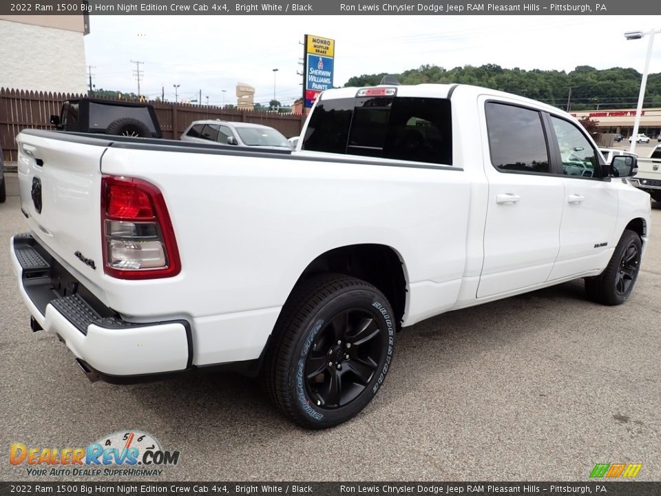 2022 Ram 1500 Big Horn Night Edition Crew Cab 4x4 Bright White / Black Photo #5