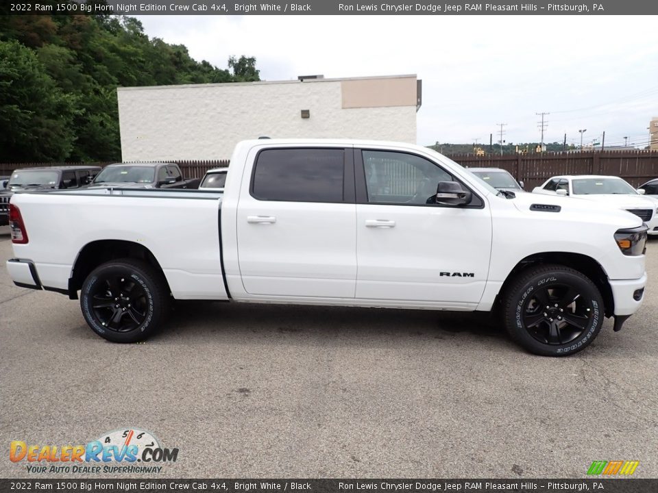 2022 Ram 1500 Big Horn Night Edition Crew Cab 4x4 Bright White / Black Photo #6