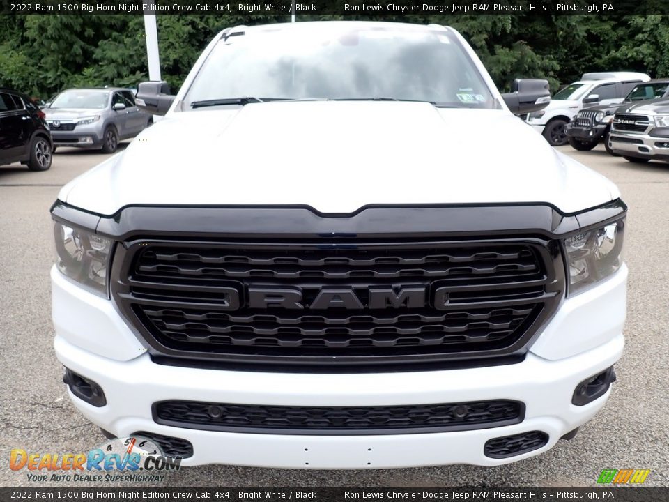 2022 Ram 1500 Big Horn Night Edition Crew Cab 4x4 Bright White / Black Photo #8