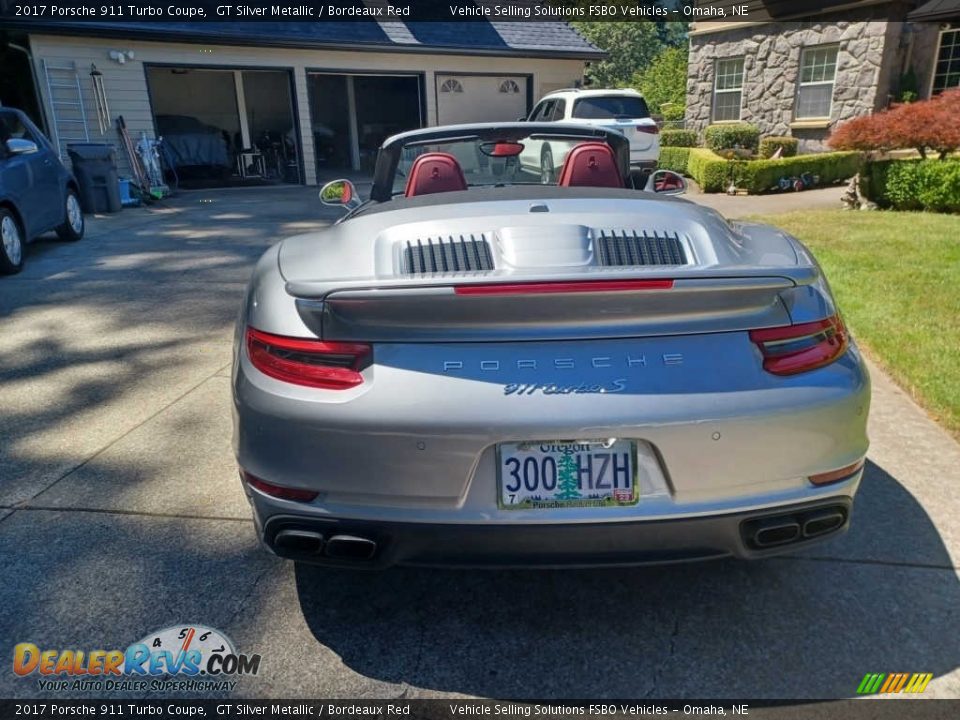 2017 Porsche 911 Turbo Coupe GT Silver Metallic / Bordeaux Red Photo #11