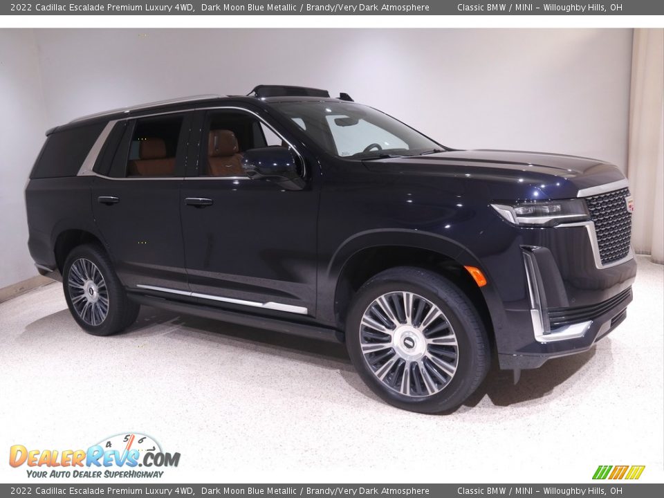 Dark Moon Blue Metallic 2022 Cadillac Escalade Premium Luxury 4WD Photo #1