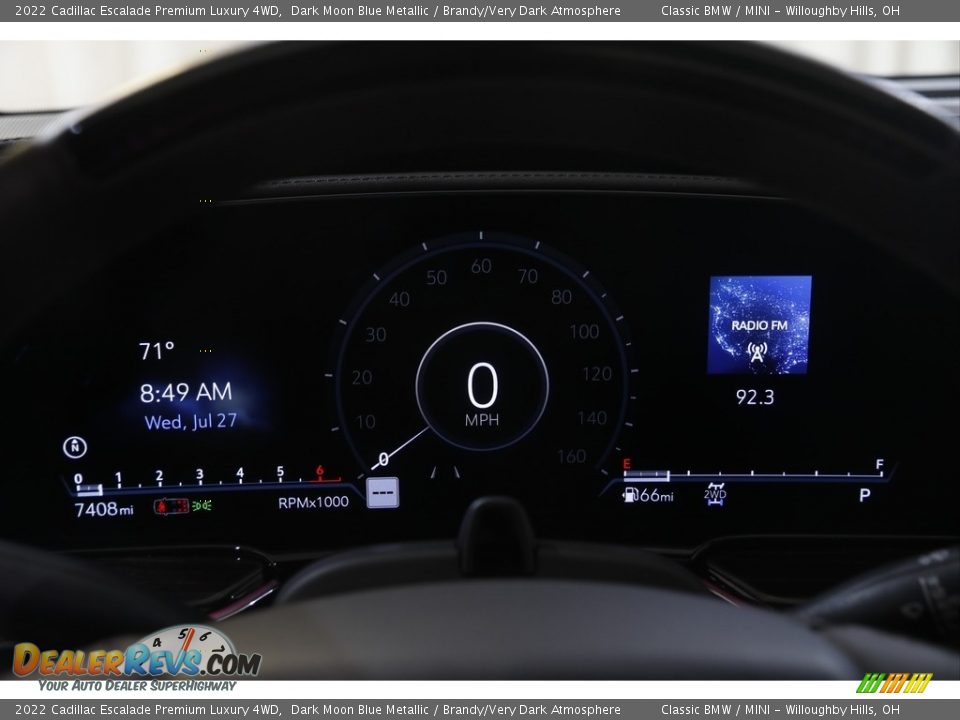 2022 Cadillac Escalade Premium Luxury 4WD Gauges Photo #8