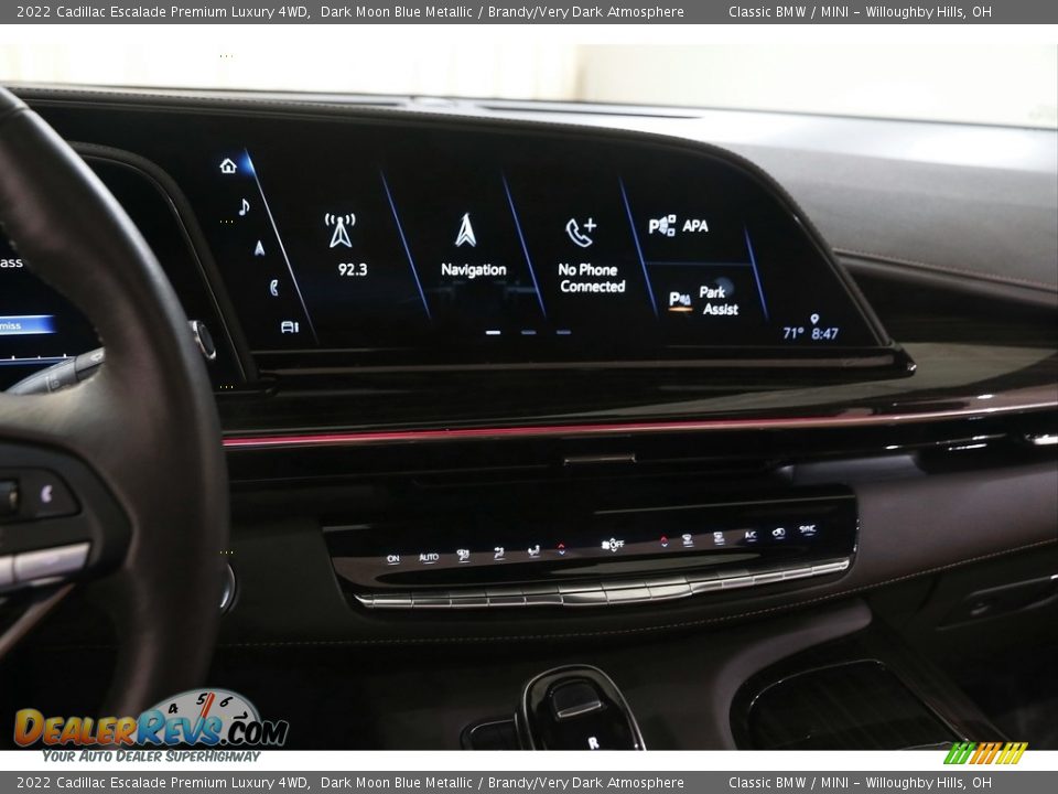 Controls of 2022 Cadillac Escalade Premium Luxury 4WD Photo #9