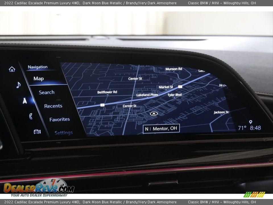 Navigation of 2022 Cadillac Escalade Premium Luxury 4WD Photo #13