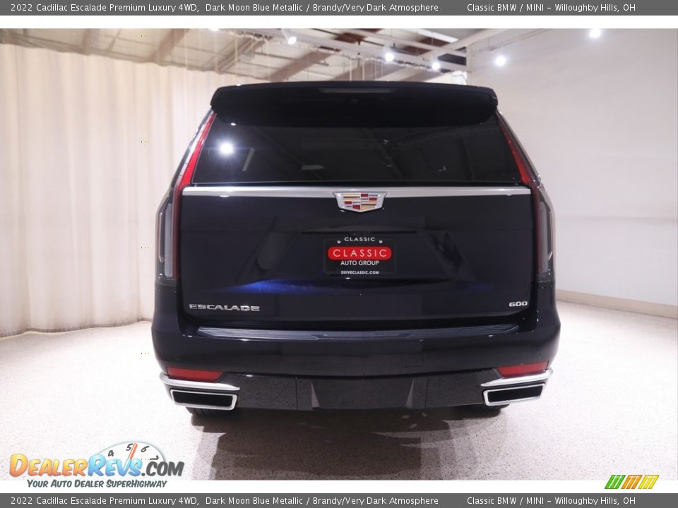 2022 Cadillac Escalade Premium Luxury 4WD Dark Moon Blue Metallic / Brandy/Very Dark Atmosphere Photo #24