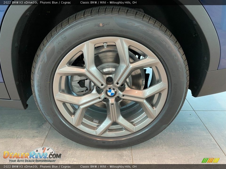 2022 BMW X3 xDrive30i Phytonic Blue / Cognac Photo #3