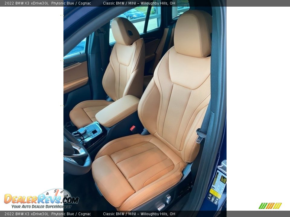 2022 BMW X3 xDrive30i Phytonic Blue / Cognac Photo #4