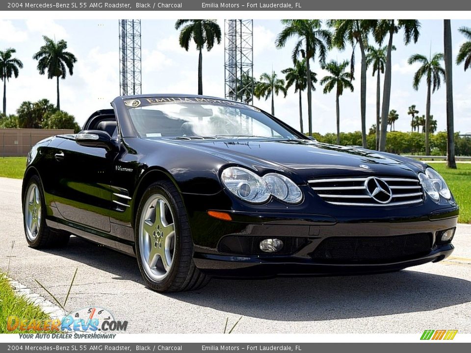 Front 3/4 View of 2004 Mercedes-Benz SL 55 AMG Roadster Photo #1
