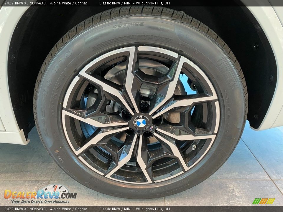 2022 BMW X3 xDrive30i Alpine White / Cognac Photo #3