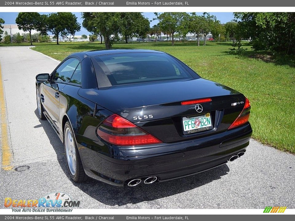 2004 Mercedes-Benz SL 55 AMG Roadster Black / Charcoal Photo #5