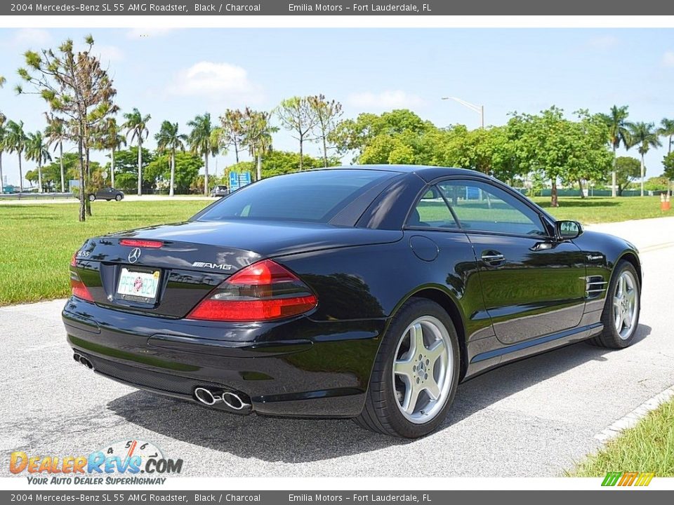 Black 2004 Mercedes-Benz SL 55 AMG Roadster Photo #6