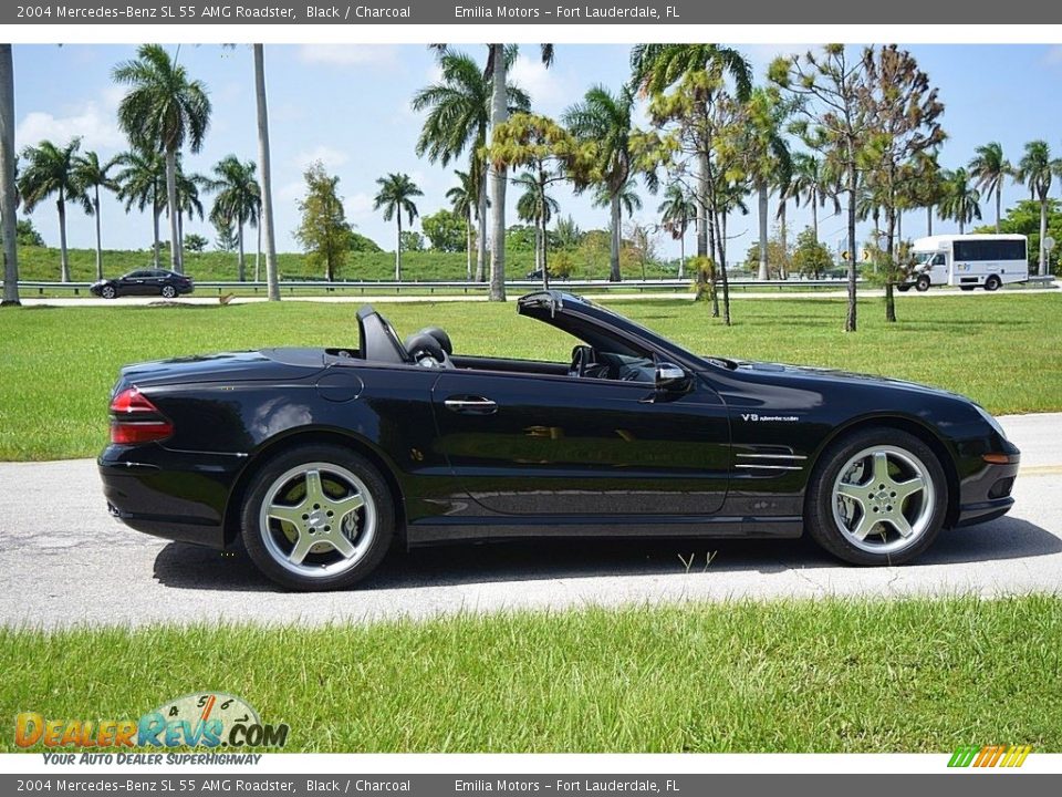 Black 2004 Mercedes-Benz SL 55 AMG Roadster Photo #7