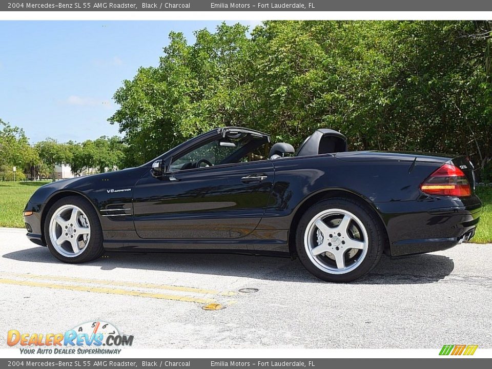 Black 2004 Mercedes-Benz SL 55 AMG Roadster Photo #14