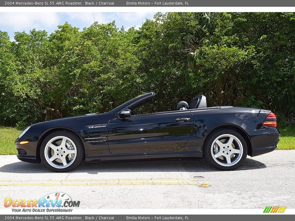 Black 2004 Mercedes-Benz SL 55 AMG Roadster Photo #15