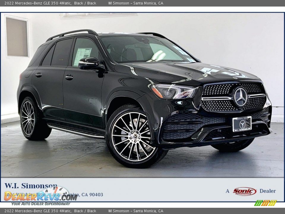 2022 Mercedes-Benz GLE 350 4Matic Black / Black Photo #1