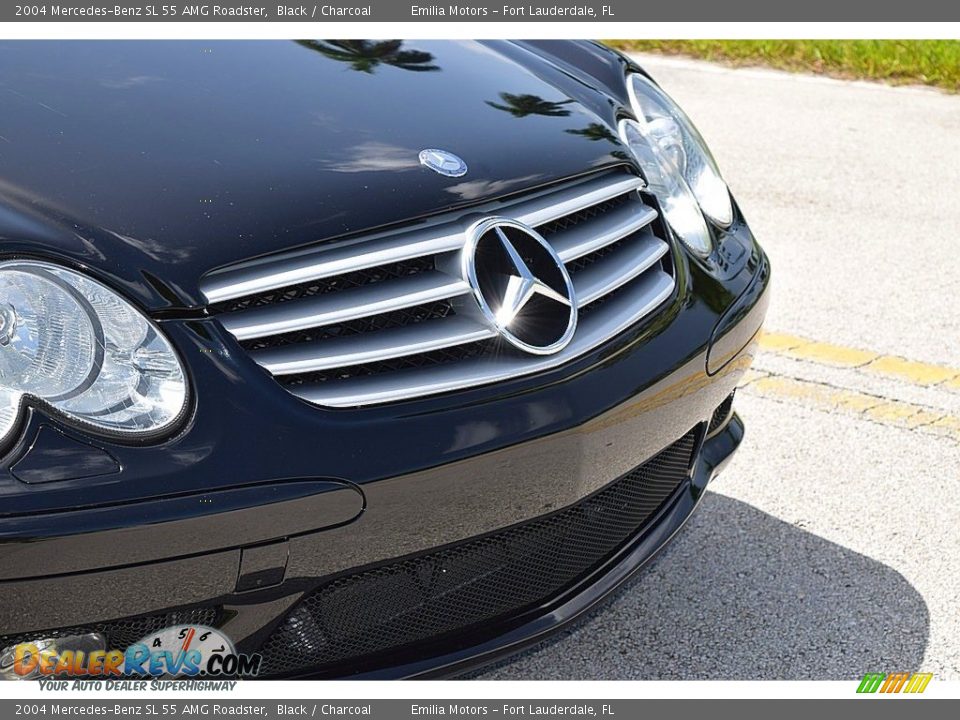 2004 Mercedes-Benz SL 55 AMG Roadster Black / Charcoal Photo #19