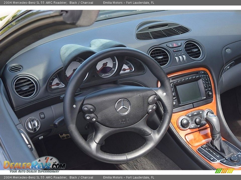 2004 Mercedes-Benz SL 55 AMG Roadster Steering Wheel Photo #32