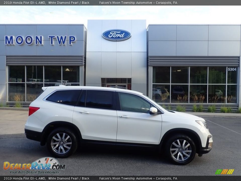 2019 Honda Pilot EX-L AWD White Diamond Pearl / Black Photo #1