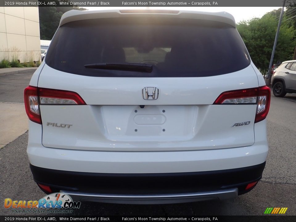 2019 Honda Pilot EX-L AWD White Diamond Pearl / Black Photo #3