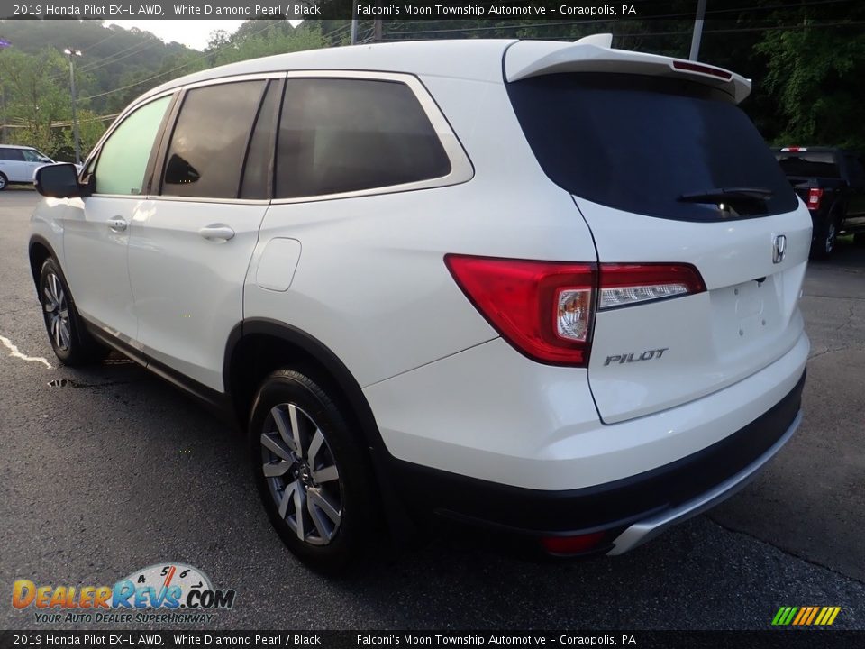 2019 Honda Pilot EX-L AWD White Diamond Pearl / Black Photo #5