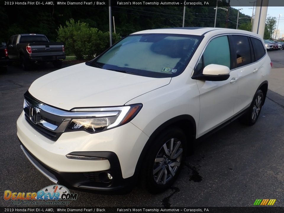 2019 Honda Pilot EX-L AWD White Diamond Pearl / Black Photo #7