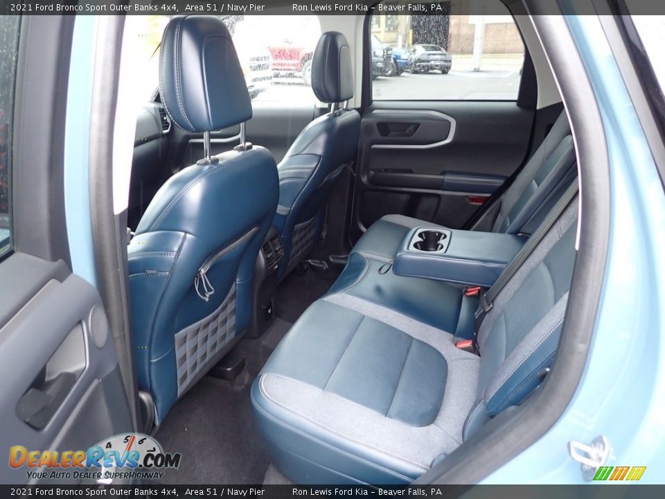 Rear Seat of 2021 Ford Bronco Sport Outer Banks 4x4 Photo #11