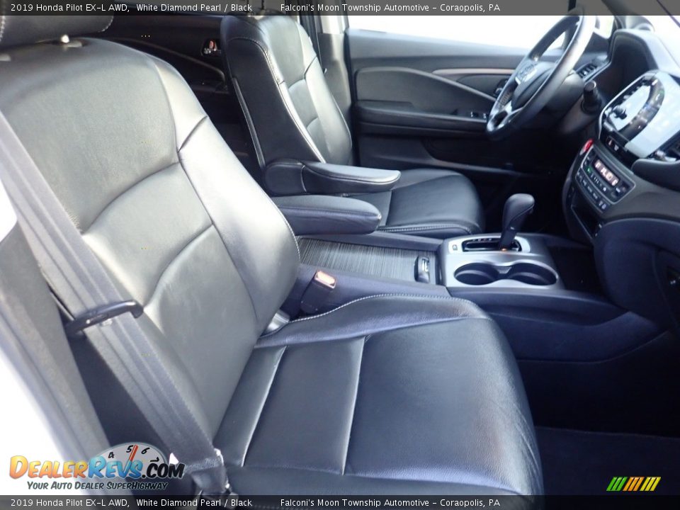 2019 Honda Pilot EX-L AWD White Diamond Pearl / Black Photo #11