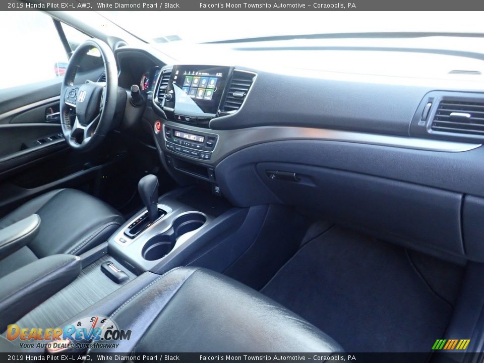 2019 Honda Pilot EX-L AWD White Diamond Pearl / Black Photo #12