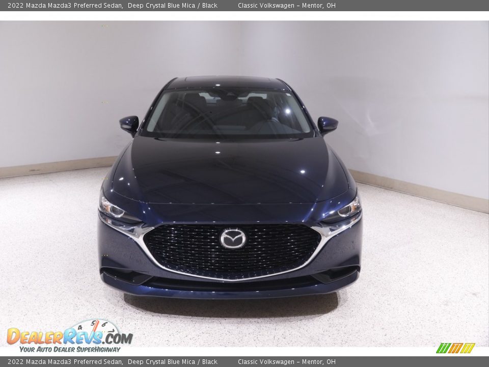 2022 Mazda Mazda3 Preferred Sedan Deep Crystal Blue Mica / Black Photo #2