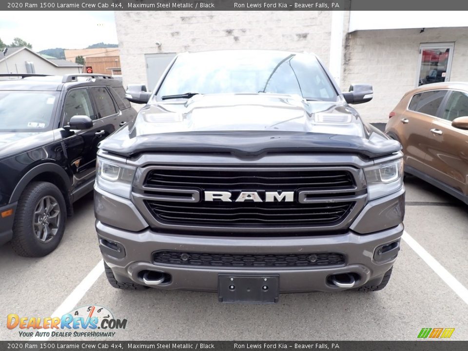 2020 Ram 1500 Laramie Crew Cab 4x4 Maximum Steel Metallic / Black Photo #2