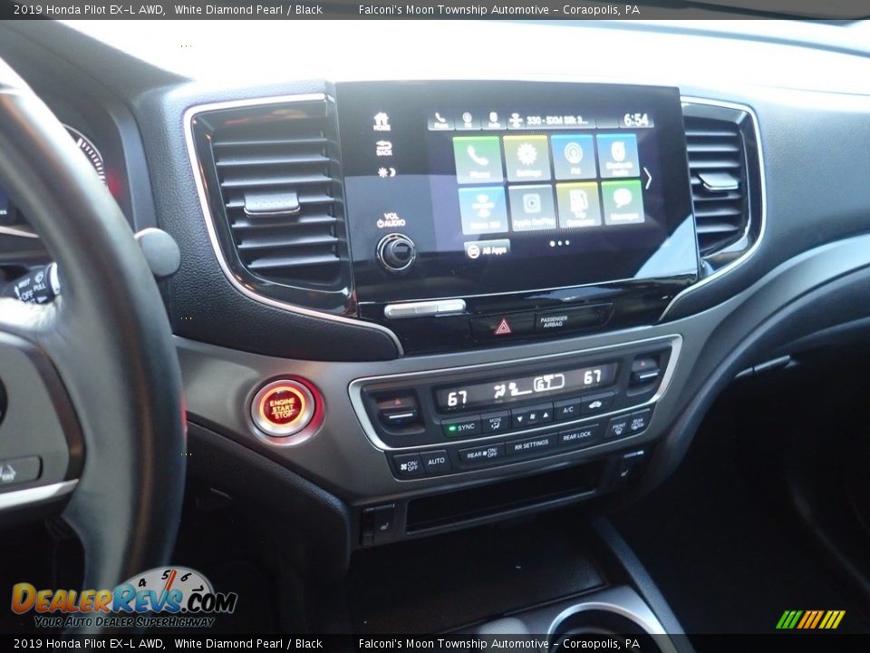 2019 Honda Pilot EX-L AWD White Diamond Pearl / Black Photo #26