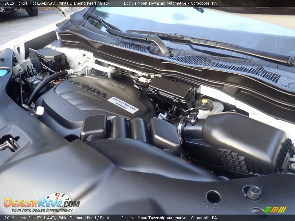 2019 Honda Pilot EX-L AWD White Diamond Pearl / Black Photo #27