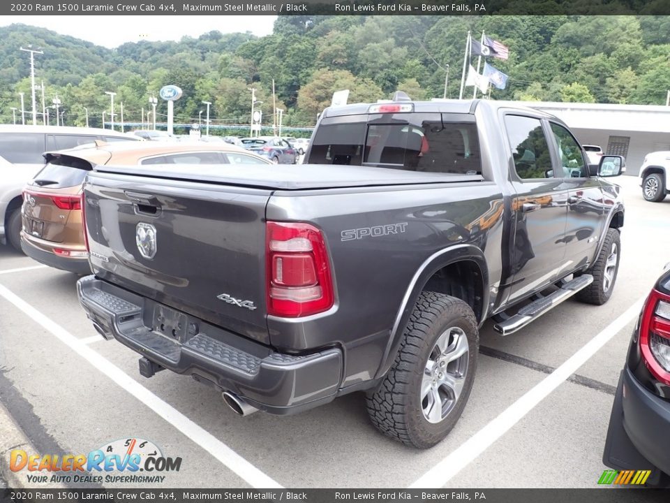 2020 Ram 1500 Laramie Crew Cab 4x4 Maximum Steel Metallic / Black Photo #4