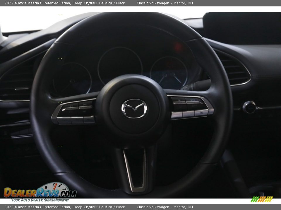 2022 Mazda Mazda3 Preferred Sedan Deep Crystal Blue Mica / Black Photo #7