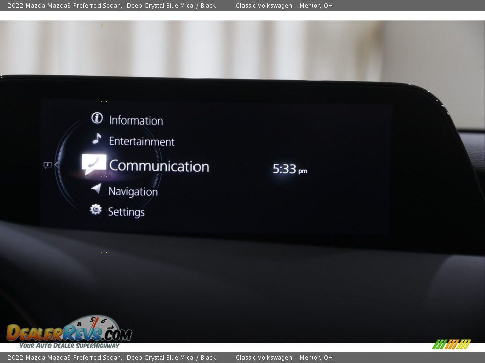 2022 Mazda Mazda3 Preferred Sedan Deep Crystal Blue Mica / Black Photo #9