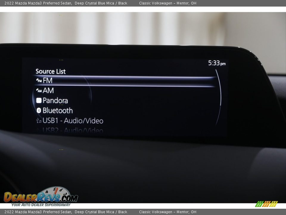 2022 Mazda Mazda3 Preferred Sedan Deep Crystal Blue Mica / Black Photo #11