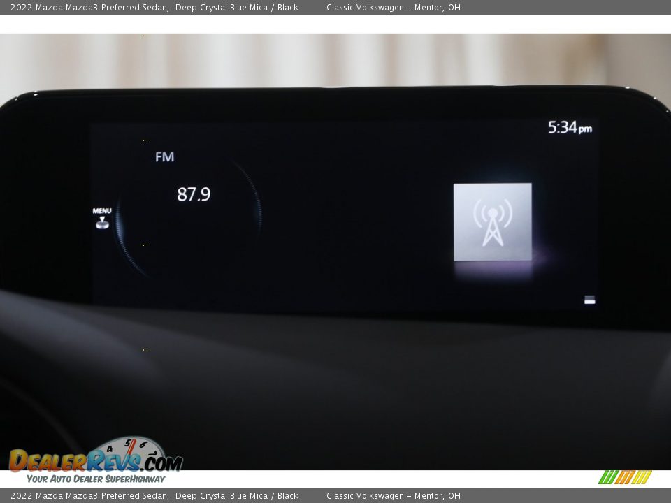 2022 Mazda Mazda3 Preferred Sedan Deep Crystal Blue Mica / Black Photo #12