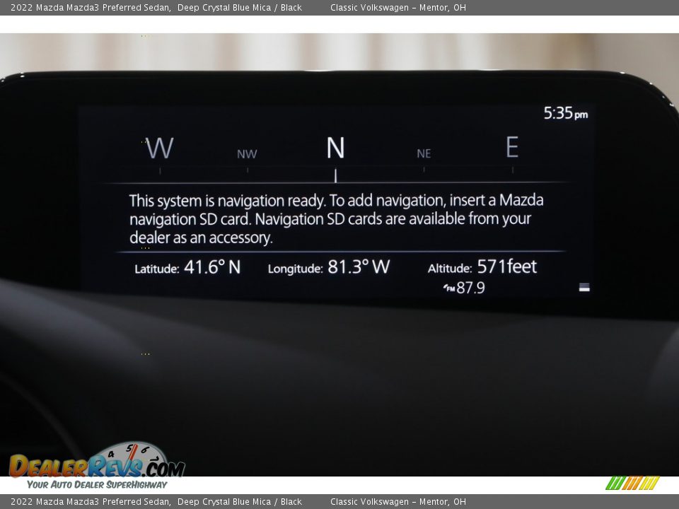 2022 Mazda Mazda3 Preferred Sedan Deep Crystal Blue Mica / Black Photo #14