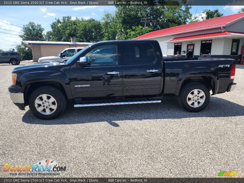 2013 GMC Sierra 1500 SLT Crew Cab 4x4 Onyx Black / Ebony Photo #2