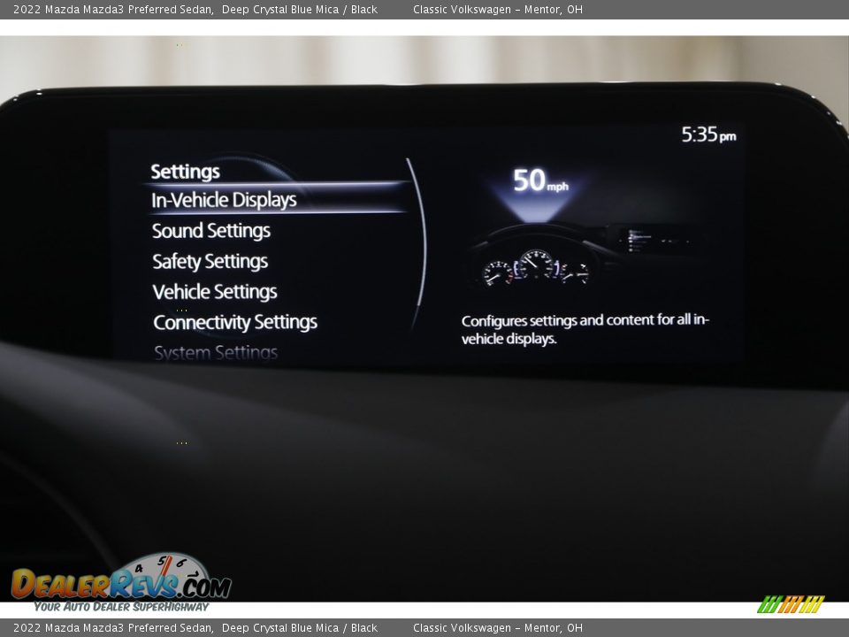 2022 Mazda Mazda3 Preferred Sedan Deep Crystal Blue Mica / Black Photo #15