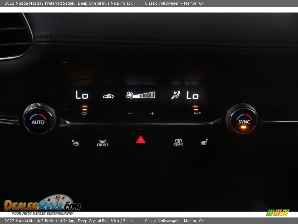 2022 Mazda Mazda3 Preferred Sedan Deep Crystal Blue Mica / Black Photo #17