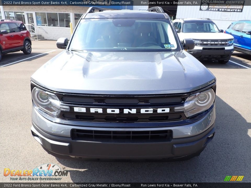 2022 Ford Bronco Sport Outer Banks 4x4 Carbonized Gray Metallic / Ebony/Roast Photo #3