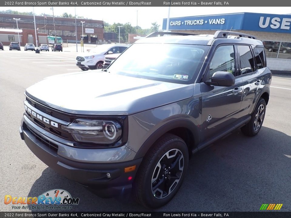 2022 Ford Bronco Sport Outer Banks 4x4 Carbonized Gray Metallic / Ebony/Roast Photo #4