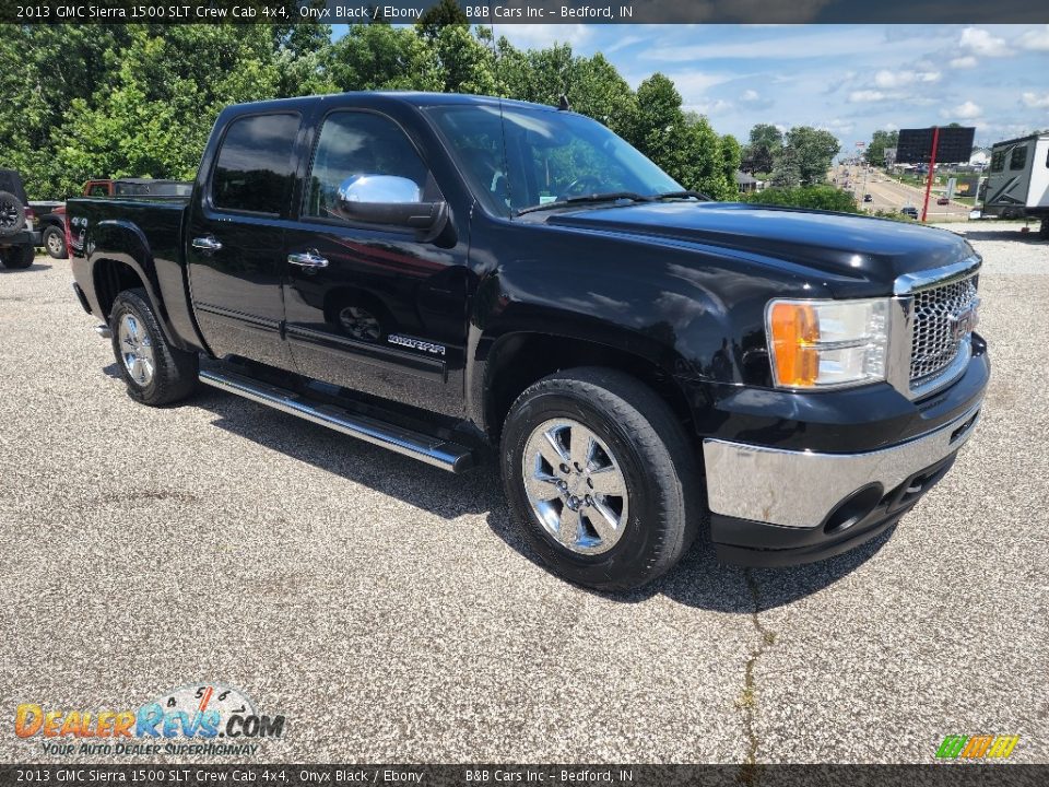 2013 GMC Sierra 1500 SLT Crew Cab 4x4 Onyx Black / Ebony Photo #7