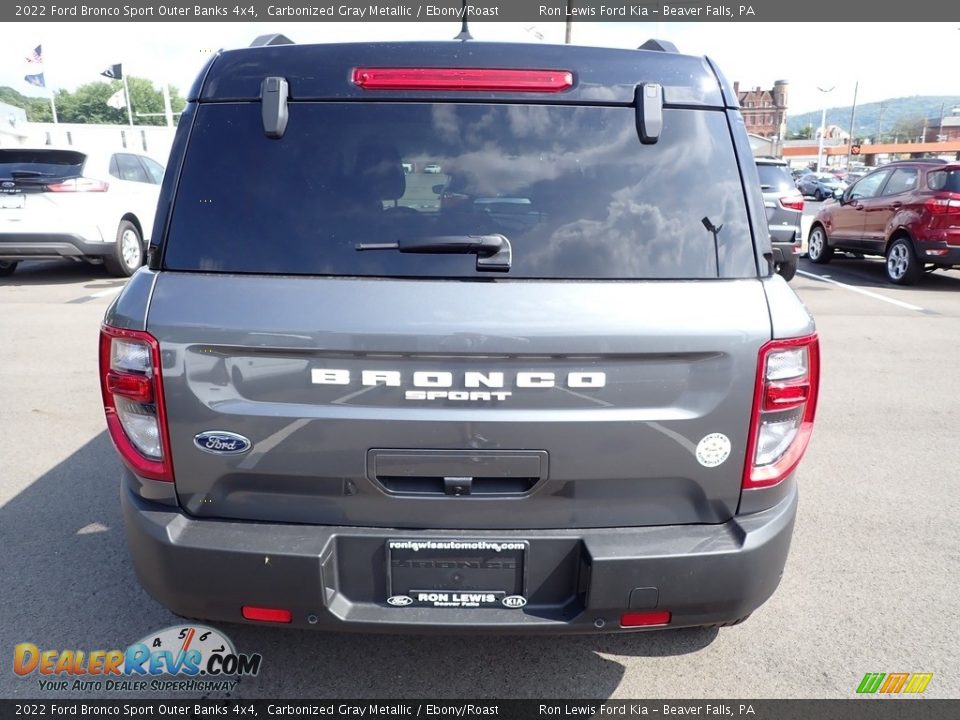2022 Ford Bronco Sport Outer Banks 4x4 Carbonized Gray Metallic / Ebony/Roast Photo #7