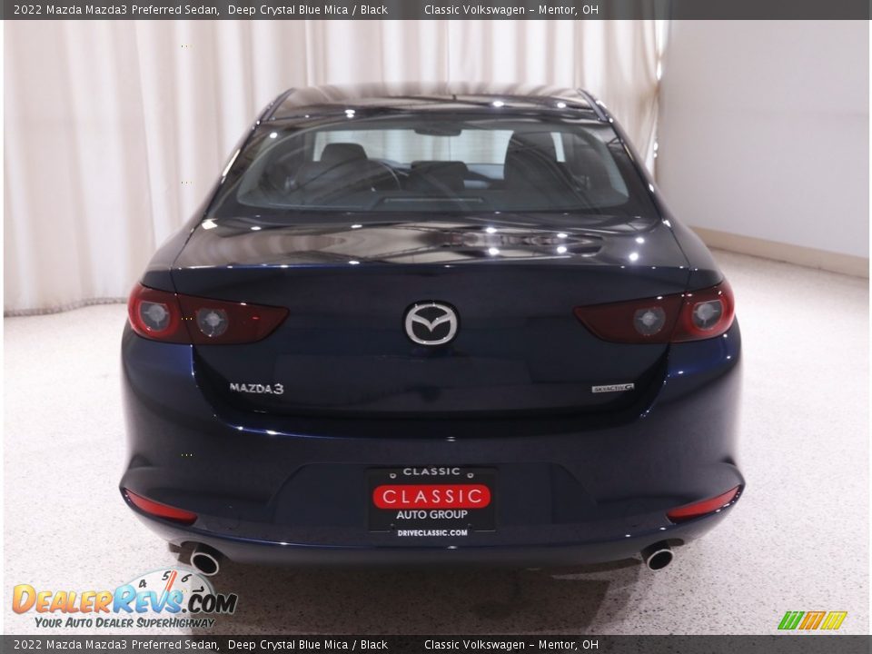 2022 Mazda Mazda3 Preferred Sedan Deep Crystal Blue Mica / Black Photo #24